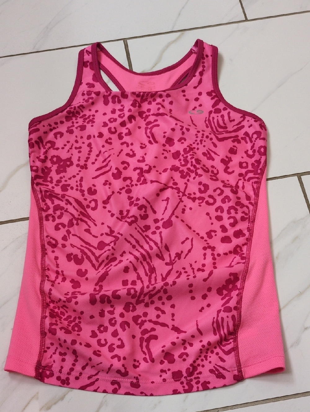 C9 by Champion Pink & Dark Pink Animal Print Racerback Tank